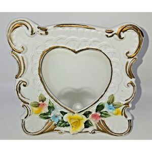 Lego Porcelain Picture Frame Top Loading 3D Porcelain Rose Frame for 3" x 3" Pic